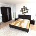 Dormitor Soft Wenge cu pat tapitat Wenge pentru saltea 160x200 cm
